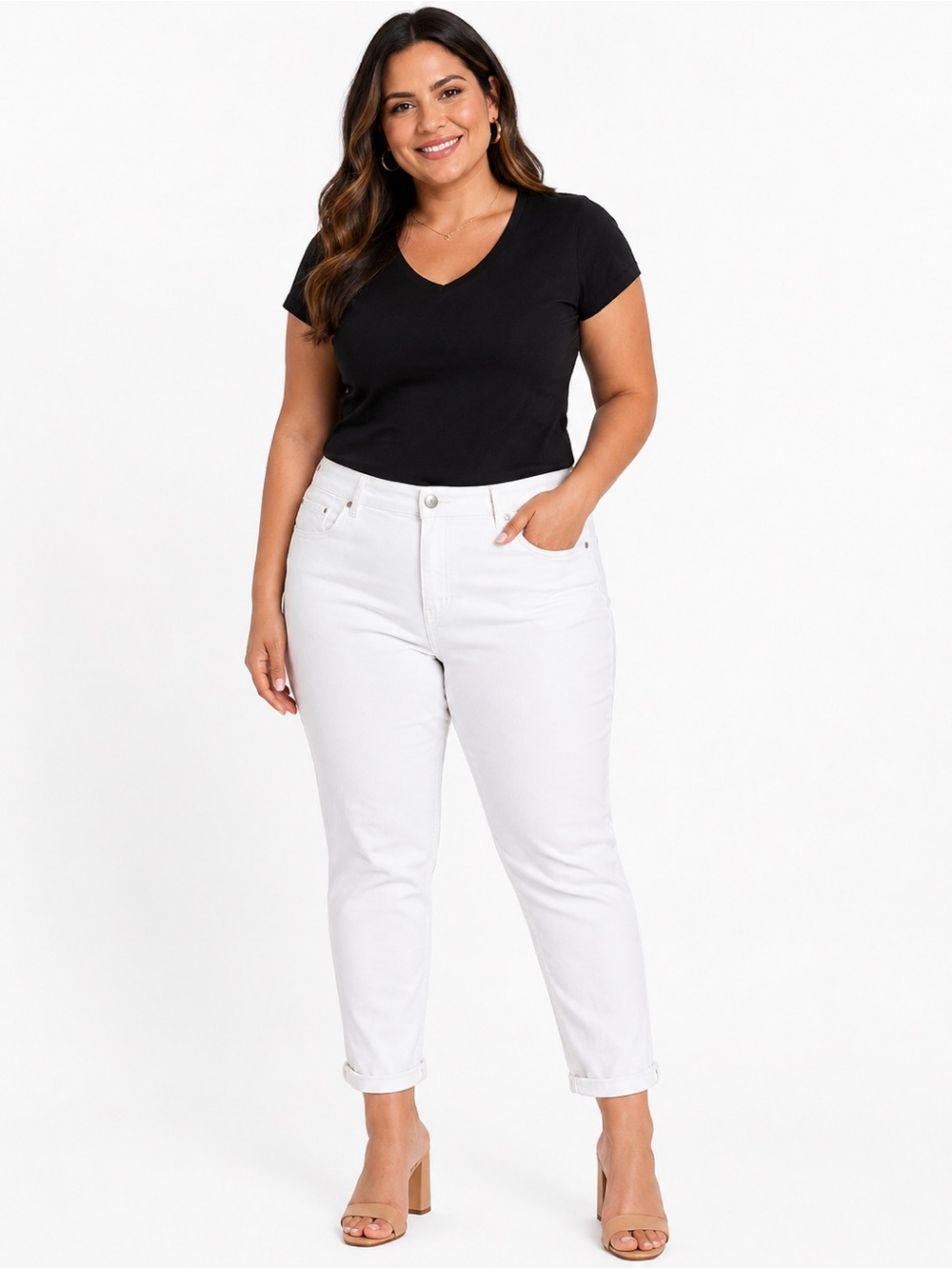 d. jeans White Skinny High-Rise Jeans for Women